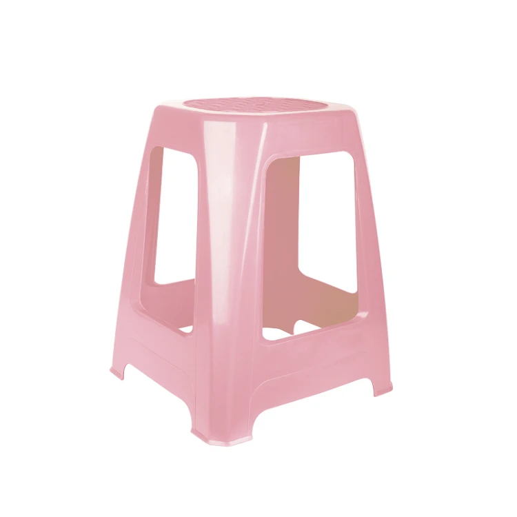 Taboret plastikowy Soft Różowy M.png