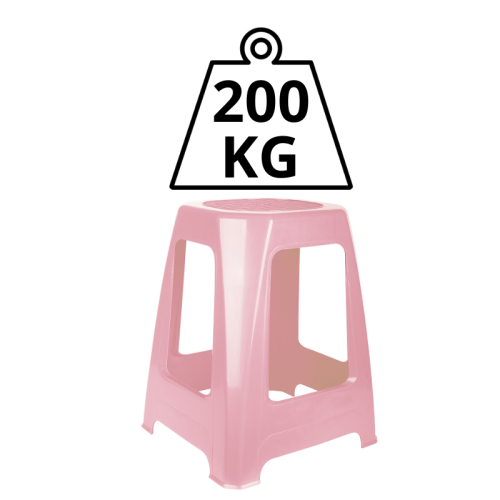 Taboret plastikowy Soft Różowy 200 KG.png