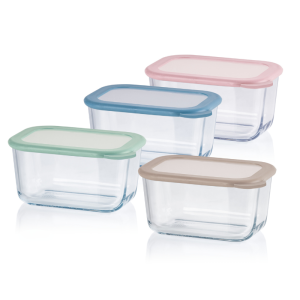 Pojemnik na żywność szklany z pokrywką 0,75 L JUYPAL