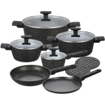 Zestaw garnków Klausberg 12 elementów KB7833 Czarne