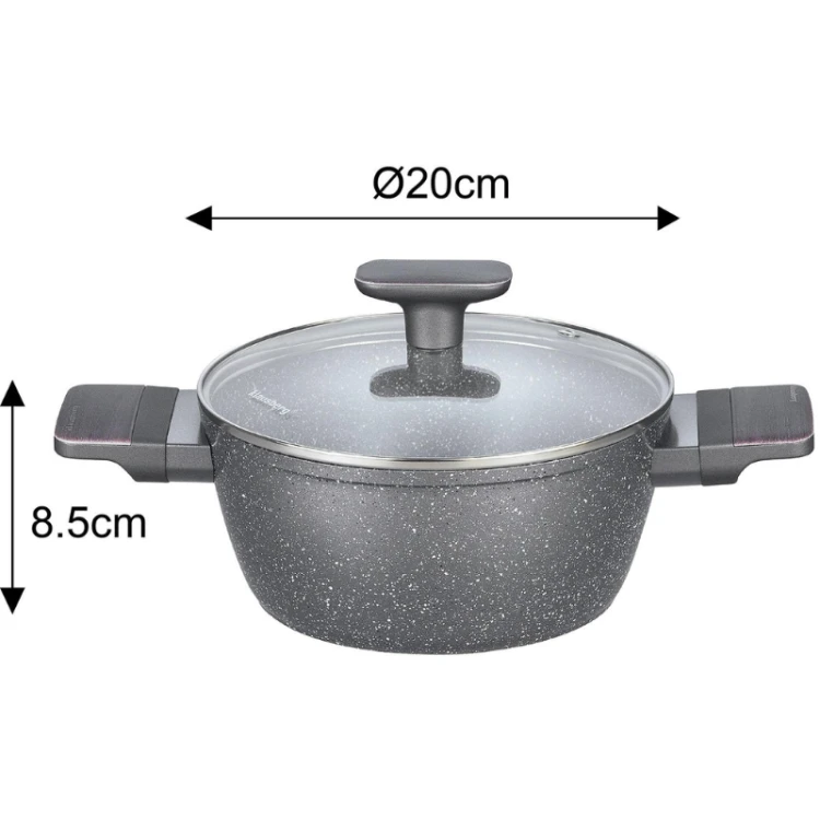 Garnek 20 cm aluminiowy do kuchni Klausberg