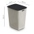 Kosz na pranie ecru 60L z czarną pokrywą – wymiary 54,5x43,5x34 cm, wentylowany pojemnik na bieliznę