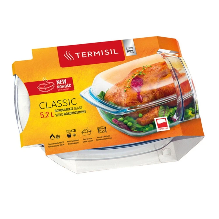 Opakowanie naczynia żaroodpornego Termisil Classic 5,2 l – szkło borokrzemowe