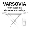 suszarka na pranie Varsovia 18 m suszenia metalowa konstrukcja składana suszarka skrzydłowa