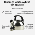 Czajnik nierdzewny 1,5 l zalety