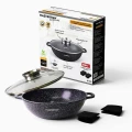 Garnek Masterpan MP-2135 28 cm z pokrywką i nakładkami