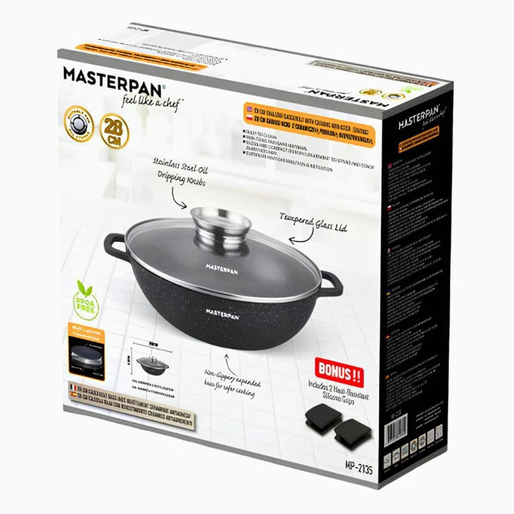 Garnek Masterpan MP-2135 28 cm w oryginalnym opakowaniu