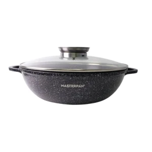 Garnek niski Masterpan 28 cm 3,3 l z pokrywką na indukcję MP-2135