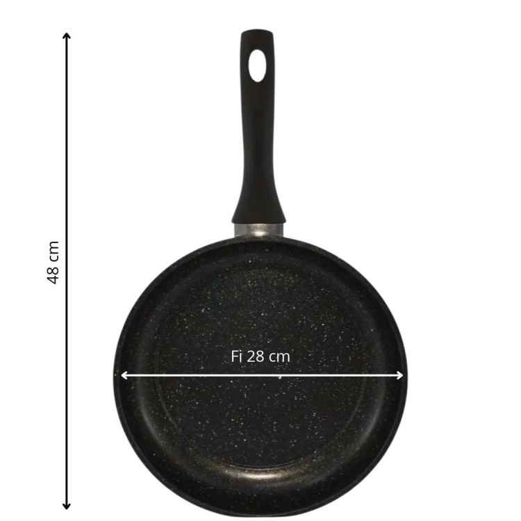 Patelnia Eisenbach 28 cm – długość z uchwytem 48 cm