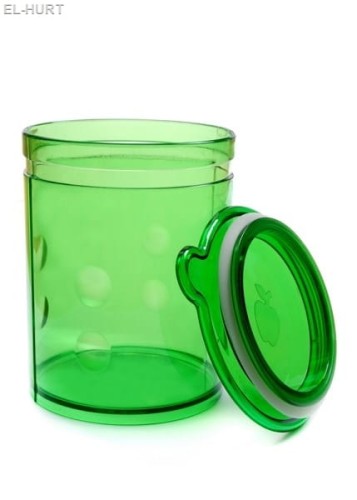 Plastikowy pojemnik na artykuły sypkie zielony