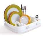 Suszarka do naczyń z tacą biała