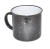 4. kubek garnuszek ceramiczny 400ml Czarny w białe kropki