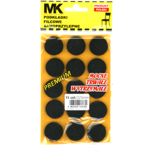 Podkładki filcowe pod meble śr. 25 mm A'15 szt.